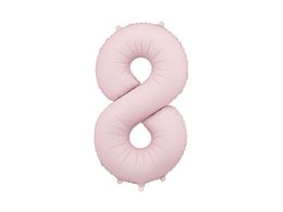 PartyDeco Light Pink 34"/86cm Number 8 image