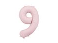 PartyDeco Light Pink 34"/86cm Number 9