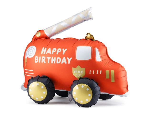 PartyDeco Fire truck 27"/69cm