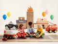 PartyDeco Standing Police car 37"/94cm thumb