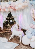 PartyDeco Standing Unicorn 37"/94cm thumb