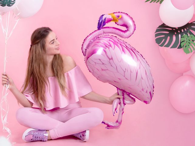 PartyDeco Flamingo 37"/94cm Pink