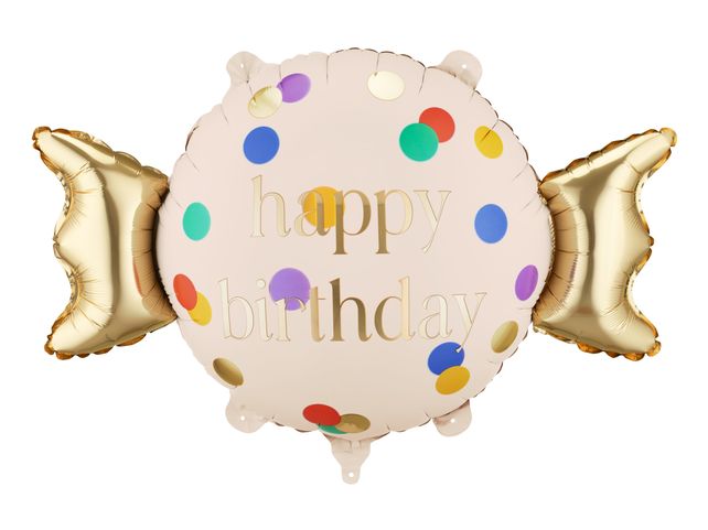PartyDeco Candy Happy Birthday 24"/61cm