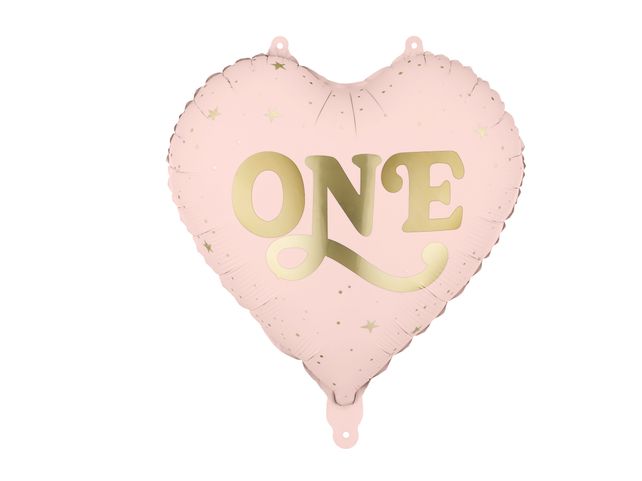 PartyDeco Heart One 18"/46cm light pink