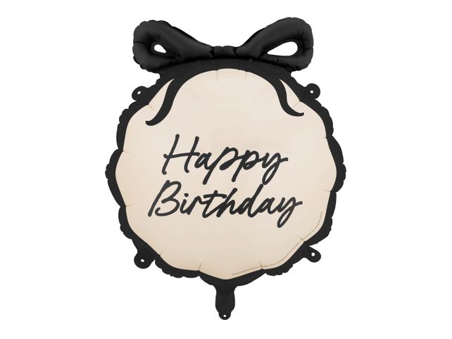 PartyDeco Round Happy Brithday 18"/46cm