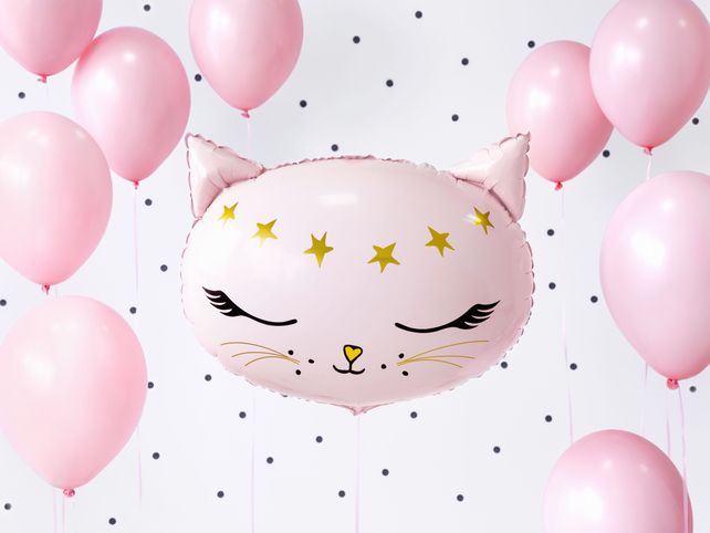 PartyDeco Cat Pink 18"/46cm