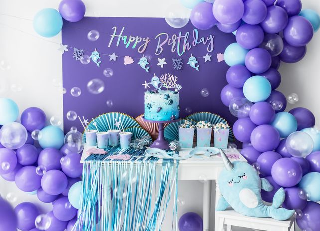 PartyDeco Narwhal 36"/91cm