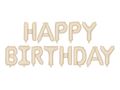 PartyDeco Happy Birthday Lettering 340cm beige