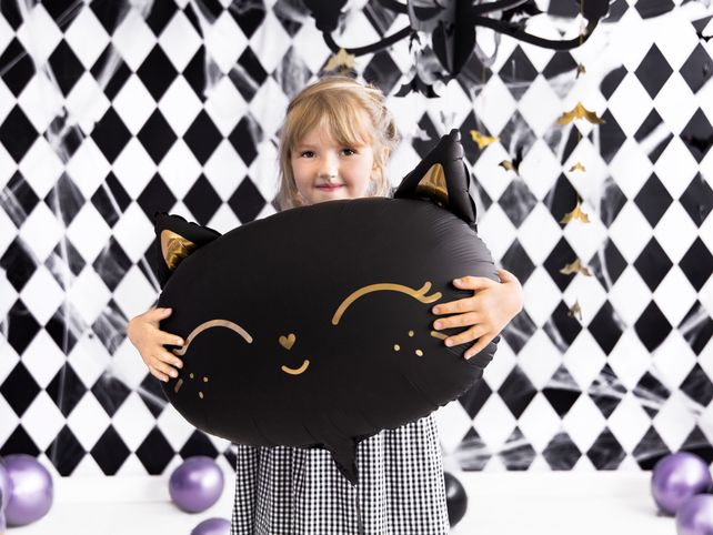PartyDeco Kaķis Melns 18"/46cm