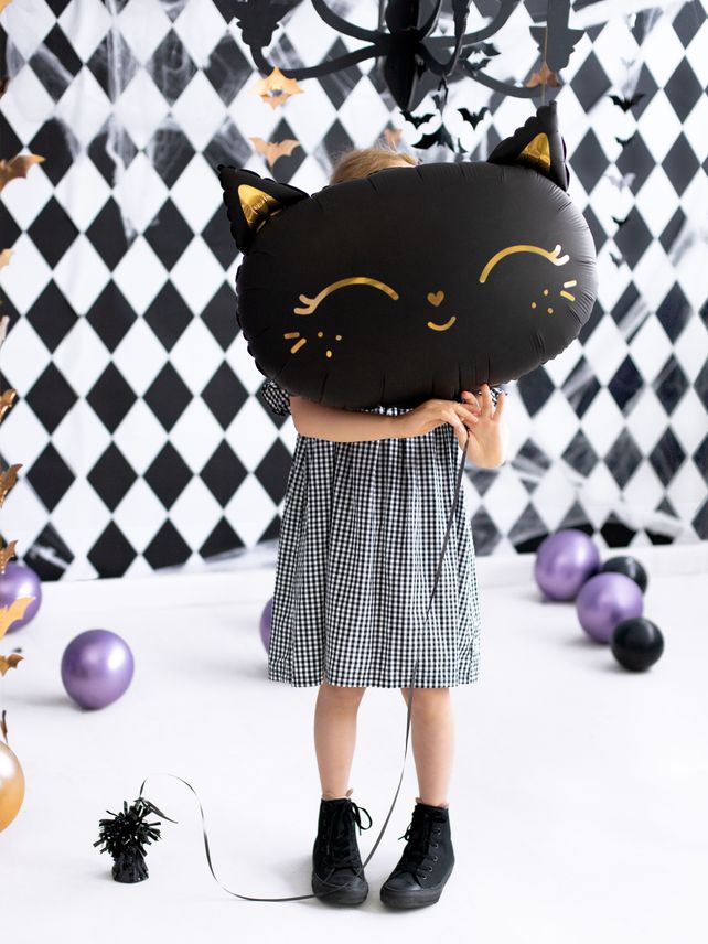 PartyDeco Kaķis Melns 18"/46cm
