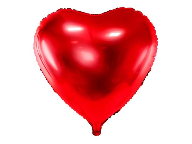 PartyDeco Heart Red 18"/46cm