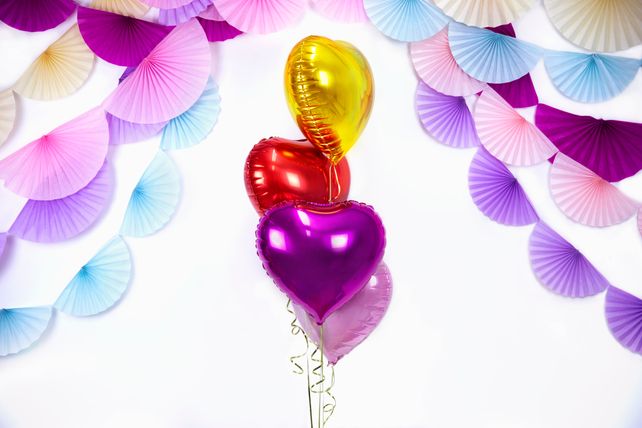 PartyDeco Heart Red 18"/46cm