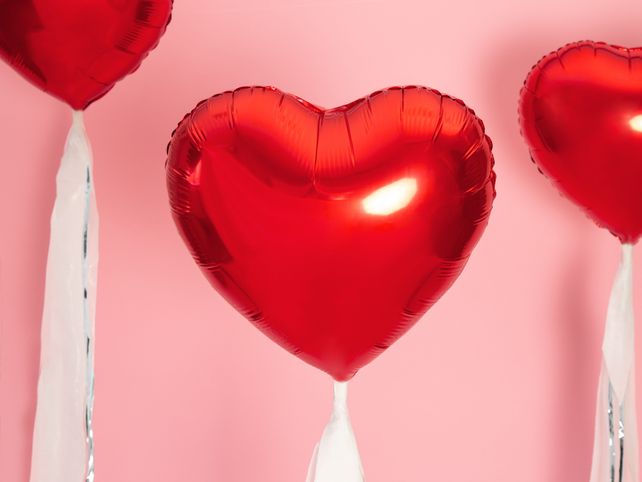 PartyDeco Heart Red 18"/46cm