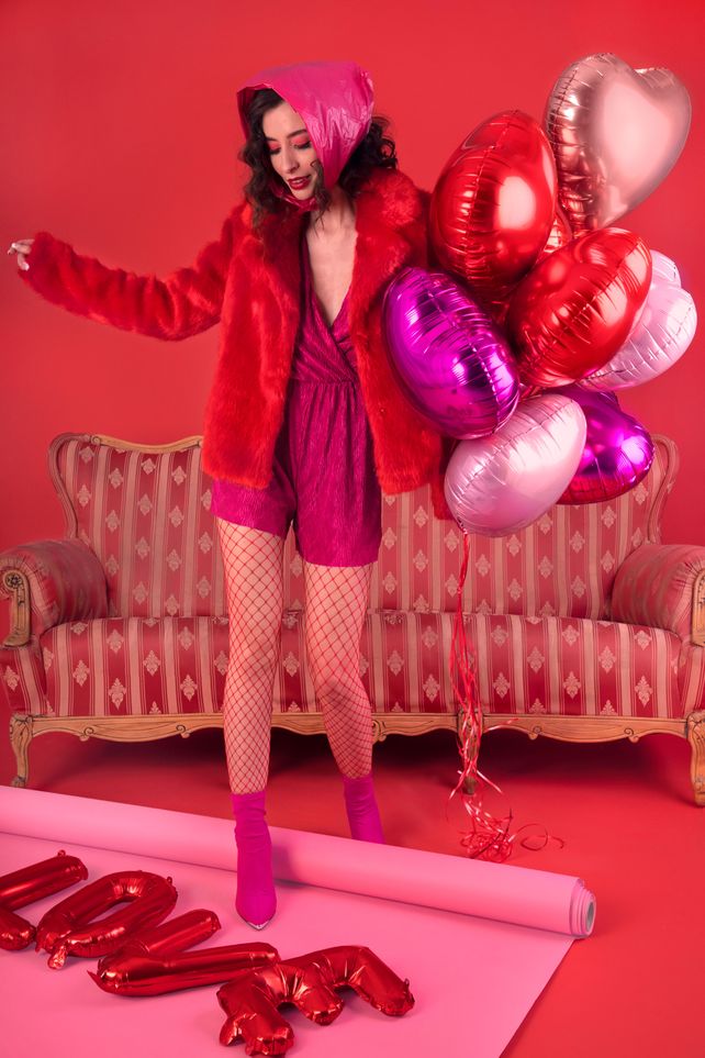 PartyDeco Heart Red 18"/46cm