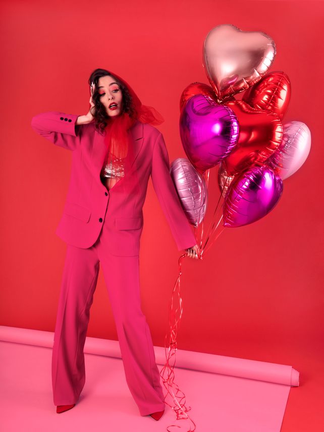 PartyDeco Heart Red 18"/46cm