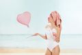 PartyDeco Heart Light Pink 18"/36cm thumb