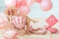 PartyDeco Heart Light Pink 18"/36cm thumb
