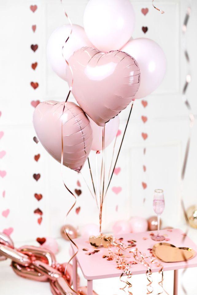 PartyDeco Heart Light Pink 18"/36cm