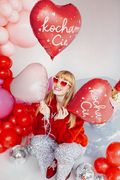 PartyDeco Heart Light Pink 18"/36cm thumb