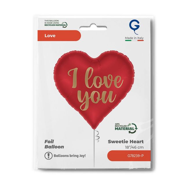 Grabo Heart I Love You 18"/46cm