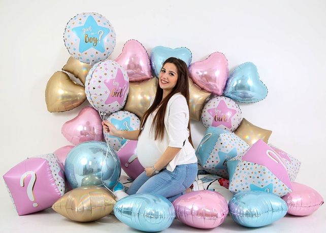 Grabo Sirds Rainbow Holographic Platinum Champagne 18"/46cm