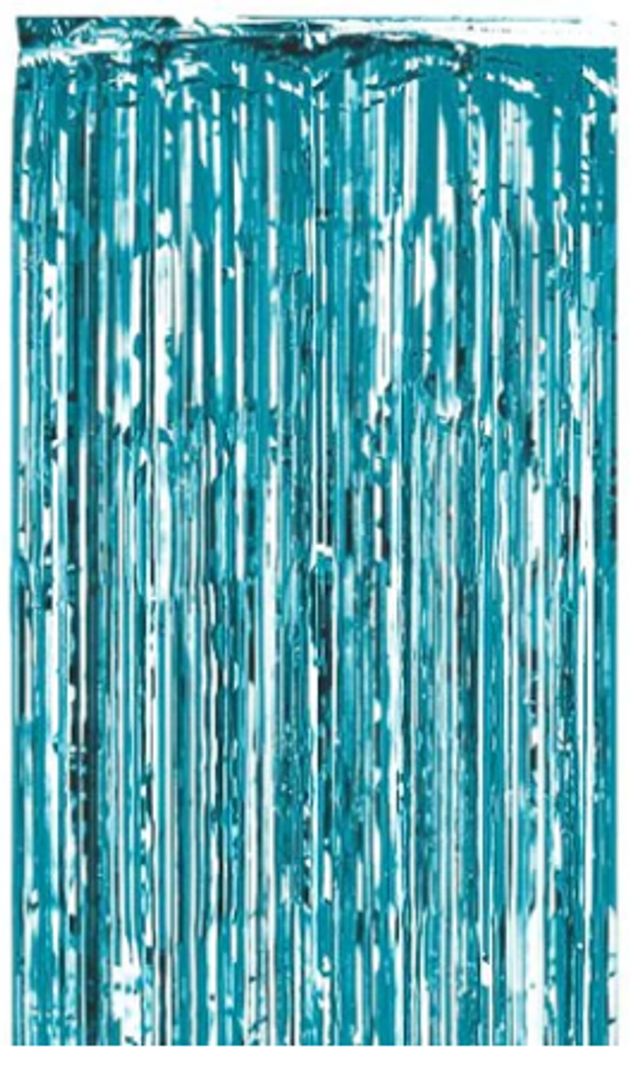 Металлизированная штора Светло-синяя 100x200см