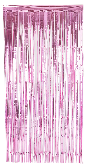 Light pink metallic curtain 100x200cm image