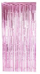 Light pink metallic curtain 100x200cm image