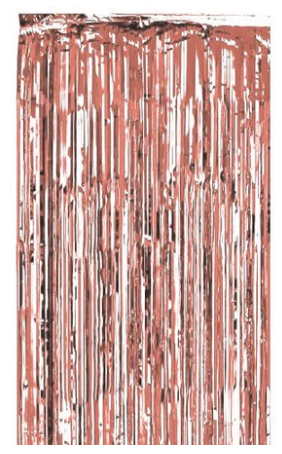 Rosegold metallic curtain 100x200cm image