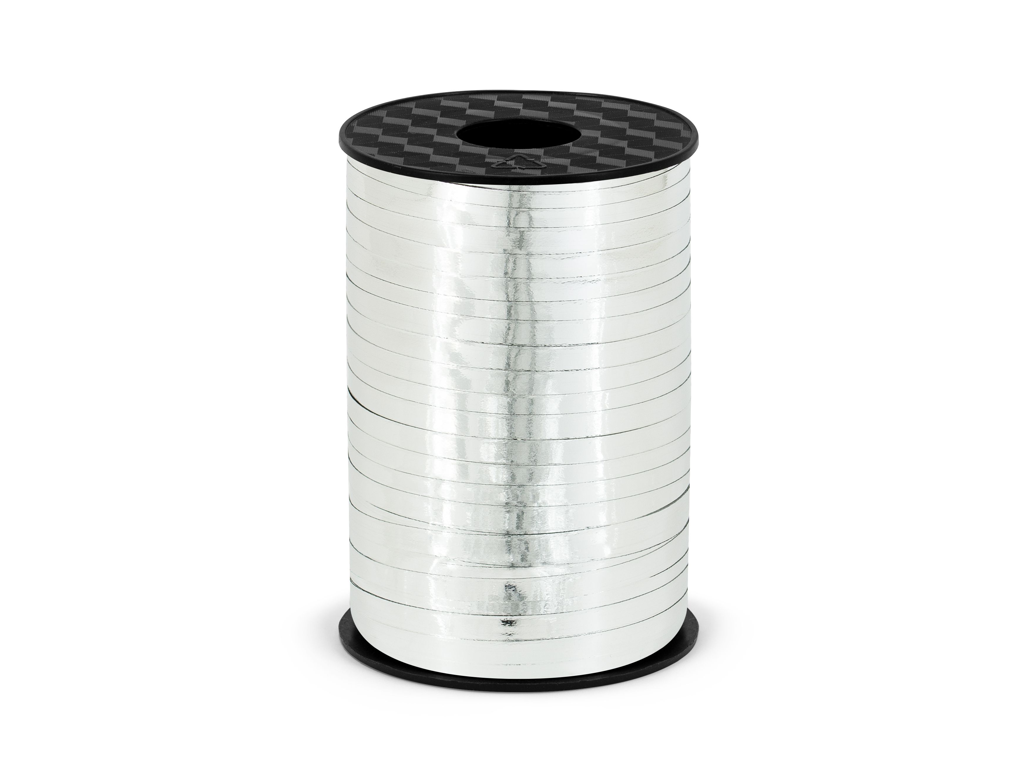 PartyDeco Plastic Ribbon 5mm / 225m silver image
